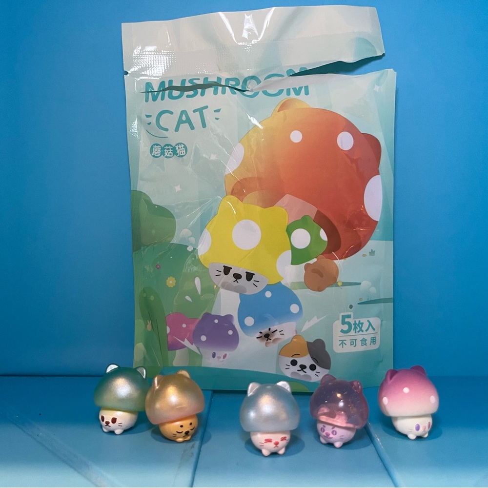 Choco Teddy - Mushroom Cat - Lot of 5